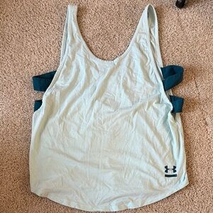 Under Armour Women's Aqua and Teal Tank Top
